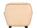 Scaun de bar Cherry H-2 Velvet, Signal, 56x40x87 cm, catifea/otel, bej/negru
