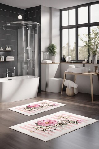 Set covorase de baie, Cartwright, CT-5245, Poliester, Multicolor