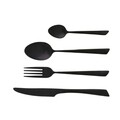 Set tacamuri 16 piese Delta Black, Jean Dubost, inox, negru