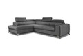 Coltar extensibil stanga 4 locuri, ELTAP, Lau-19, Laurence, 278x205x92 cm, lemn/poliester, gri inchis