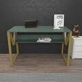 Birou, Zena Home, Lona, 120x72.8x60 cm, PAL, Verde