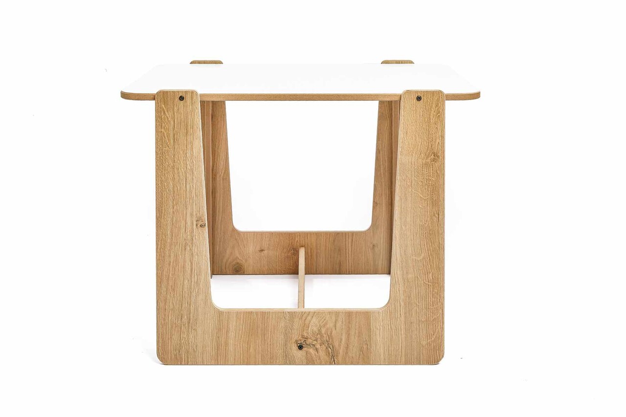 Set masa si scaun pentru copii, Hanah Home, Crane 2, Alb / Natural - view 9