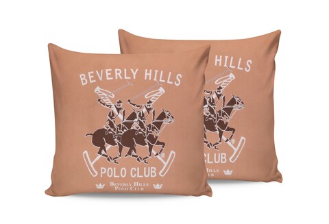Set 2 fete de perna, 60×60 cm, 100% bumbac ranforce, Beverly Hills Polo Club, BHPC 031, roz somon 031