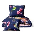 Lenjerie de pat dubla King Size, 4 piese, The Club Cotton, Harley, bumbac ranforce, 145 TC, multicolor