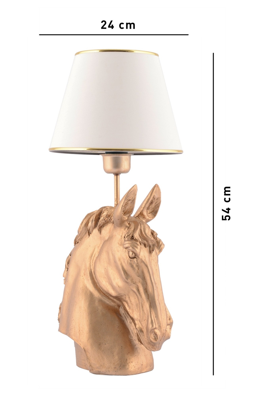 Lampa de masa, Opviq, 390FLH2239, Alb/Auriu - view 6