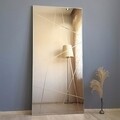 Oglinda decorativa NSTLA309d, Neostill, 62 x 130 cm, argintiu