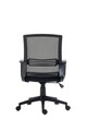 Scaun de birou ergonomic, Bedora Moon, mesh, negru