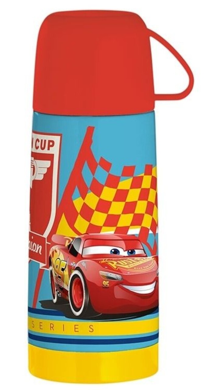 Termos Cars Racing, Disney, 320 Ml, Inox, Multicolor