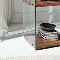 Corp biblioteca, Neostill, Aqua 3, 40x120x35 cm, Sticla temperata, Natural