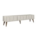 Comoda TV, Hommy Craft, Lyon 44, 180x44x35 cm, PAL, Crema/Nuca