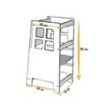 Turn de invatare, Bambini, Kule, 90x40x41 cm, MDF , Maro/Alb