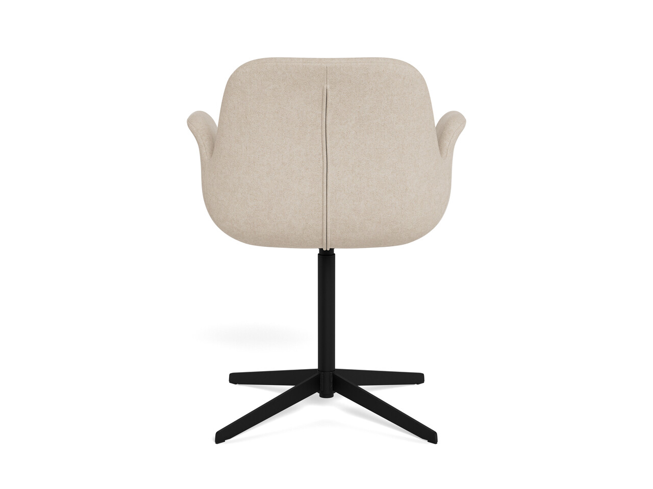 Scaun Beth, Actona, 57.5x55x81 cm, rotativ, poliester/otel, bej nisip - view 4