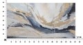 Set 3 tablouri decorative Gaspons, Mauro Ferretti, 150x80 cm, canvas pictat manual, multicolor