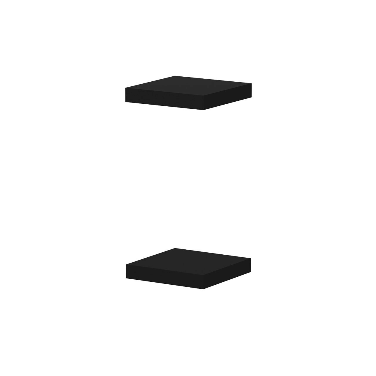 Raft de perete, Minerva, Gizli2 23, 23x3.6x23 cm, PAL, Negru