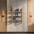 Raft de perete, Zena Home, Suno, Oud Stejar / Alb