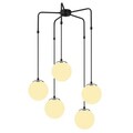 Lustra, Opviq, 892OPV1473, Metal, Alb/Negru