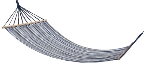 Hamac Stripe, 200×150 cm, policoton, albastru