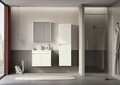 Dulap de baie cu oglindă, Hanah Home, Arno 60, Alb