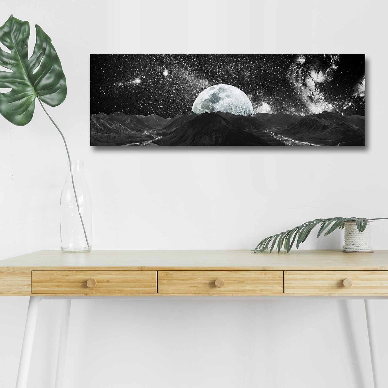 Tablou decorativ cu lumina LED, 3090NASA-009, 30 x 90 cm, Multicolor - view 3