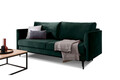 Canapea extensibila 4 locuri ELTAP, SO-REV-35LO, Revi, 215x98x92 cm, lemn/poliester, verde inchis