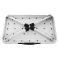 Scara pliabila cu o treapta / treapta inaltatoare, Vasagle, 40x29x5.5 cm, max 150 kg, otel/plastic, alb