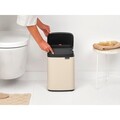 Cos de rufe, Brabantia, Bo Small, 7 L, 20.7x24.2x31.7 cm, otel, bej