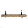 Raft de perete, Evila Originals, LAM010, 60x16x14 cm, Nuc negru