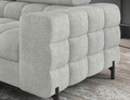 Coltar extensibil stanga 5 locuri ELTAP, LT-03ROY, Ferucce, 276x200x93 cm, lemn/poliester, gri deschis