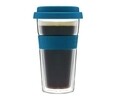 Sticla termica cu banda silicon Bizet, Ambition, 400 ml, verde marin