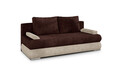 Canapea extensibila 3 locuri ELTAP, Milo, 213x95x90 cm, lemn/poliester, maro/bej