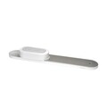 Set organizator chiuveta cu suport de uscare vase, Brabantia, SinkStyle Mineral, 75x13x15 cm, plastic/inox, alb