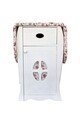 Dulap cu masa de calcat Oval Rose, Bedora, 85 x 38 x 55 cm, alb