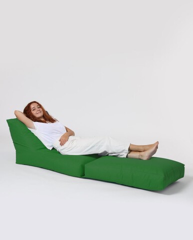 Fotoliu Extensibil, Siesta, Ferndale Bean Bag, 55 – 180 Cm, Poliester Impermeabil, Verde