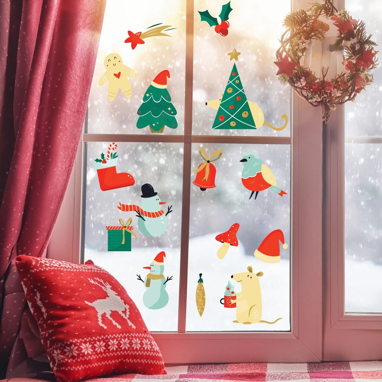 Sticker decorativ, 309017, 30 x 50 cm, Multicolor