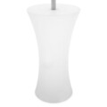 Masa cafea cu lumina LED si  incalzitor pentru gradina/terasa Hot, 75.5 cm, 900-1200-2100 W , aluminiu/poliester, alb