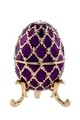 Cutie decorativa Egg,  Hermann Bauer, 6x10 cm, mov