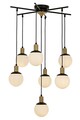 Lustra, Av-1838-7Bsy, Aurora, 70 x 110 cm, 7 x E27, 60W, negru