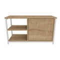 Comoda TV, Retricy, Muskegon, 89.6x35.3x50.8 cm, PAL, Stejar alb