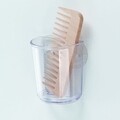 Suport periute si pasta de dinti Basic, iDesign, 7.5x5x9 cm, cu ventuze