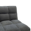 Canapea extensibila 3 locuri Rebel, Pakoworld, 189x92x82 cm, textil, gri inchis