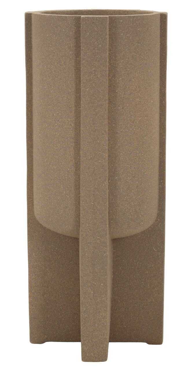 Vaza decorativa, Mauro Ferretti, Moai Outdoor, 42x101 cm, polirasina, maro - view 6