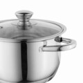Se vase pentru gatit 12 piese BergHOFF, Essentials Gourmet, inox/sticla