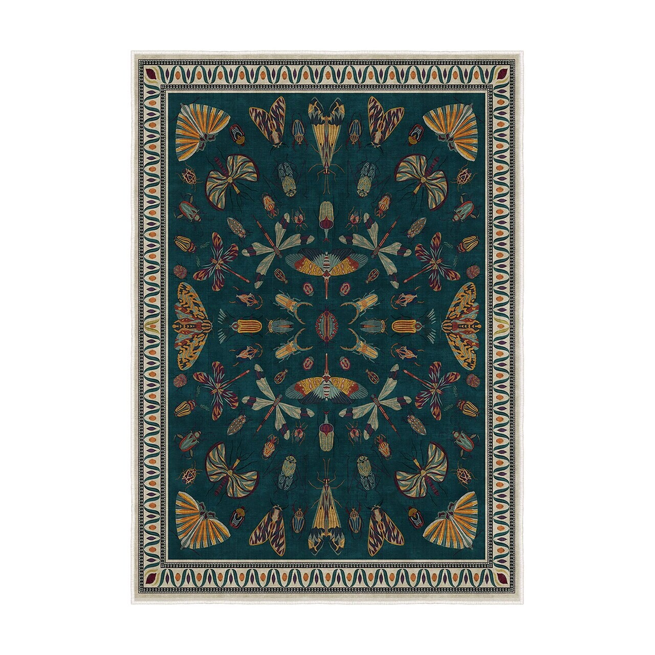Covor, Kece-Fr64, 80x150 cm, Albastru — imaginea 7