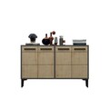 Consola, Odessa, Stria, 120x30x75 cm, PAL, Stejar antracit / safir