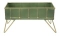 Cutie decorativa Glam, Mauro Ferretti, 28 x 18.5 x 14.5 cm, fier, verde
