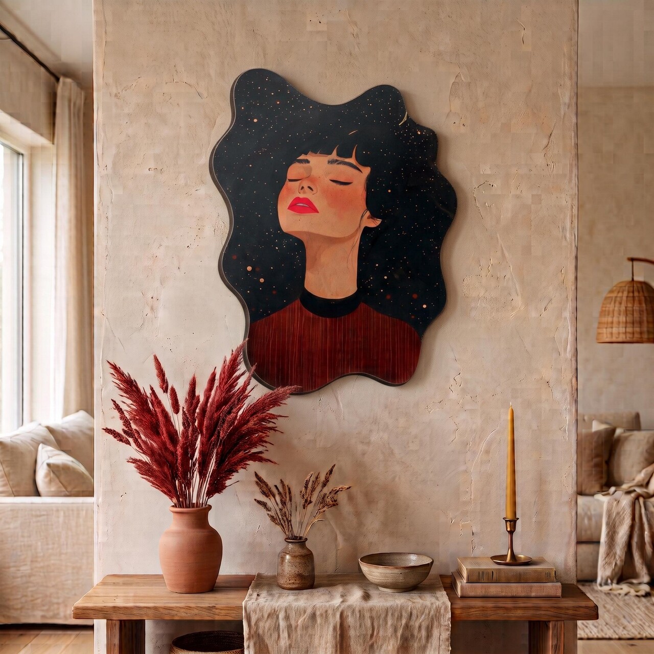Tablou decorativ, ART3DCNCMDL1, Imprimare digitala, Multicolor