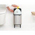 Cos de gunoi, Brabantia, Bo Small, 4 L, 17.2x20x36 cm, otel, argintiu