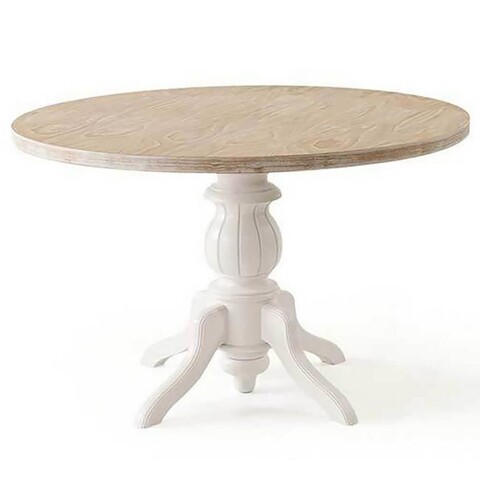 Masa, Fairfax, Albero06, Picioare: 100% LEMN DE FAG, Alb / Stejar