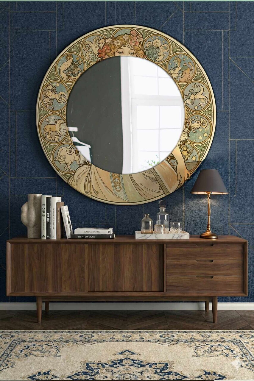 Oglinda decorativa Artmdfmrr7 Sticla Cadru: 100% MDF Multicolor