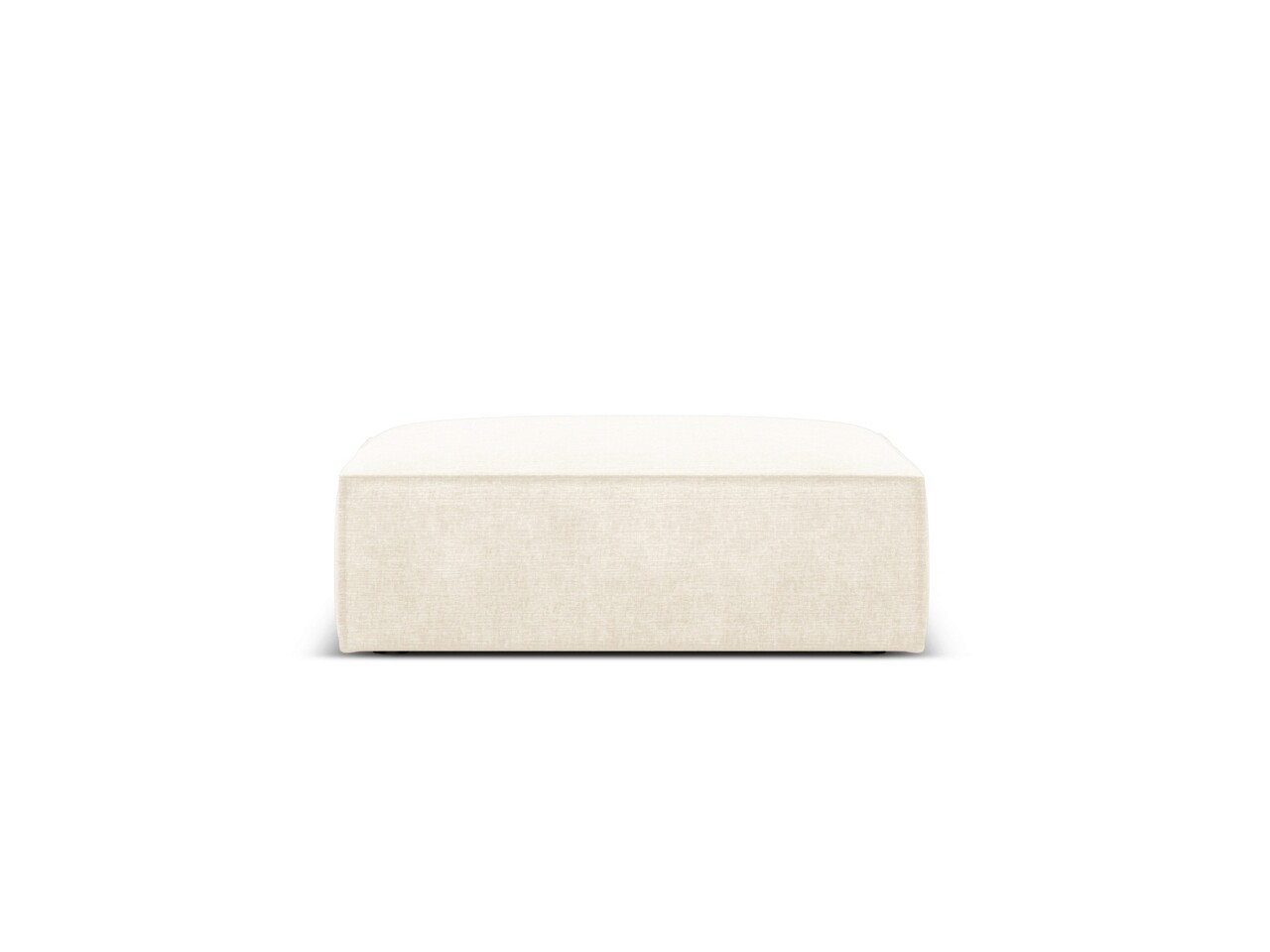 Taburet, Kaelle, Micadoni Home, BL, 100x80x38 cm, poliester chenille, bej deschis - 1 | YEO